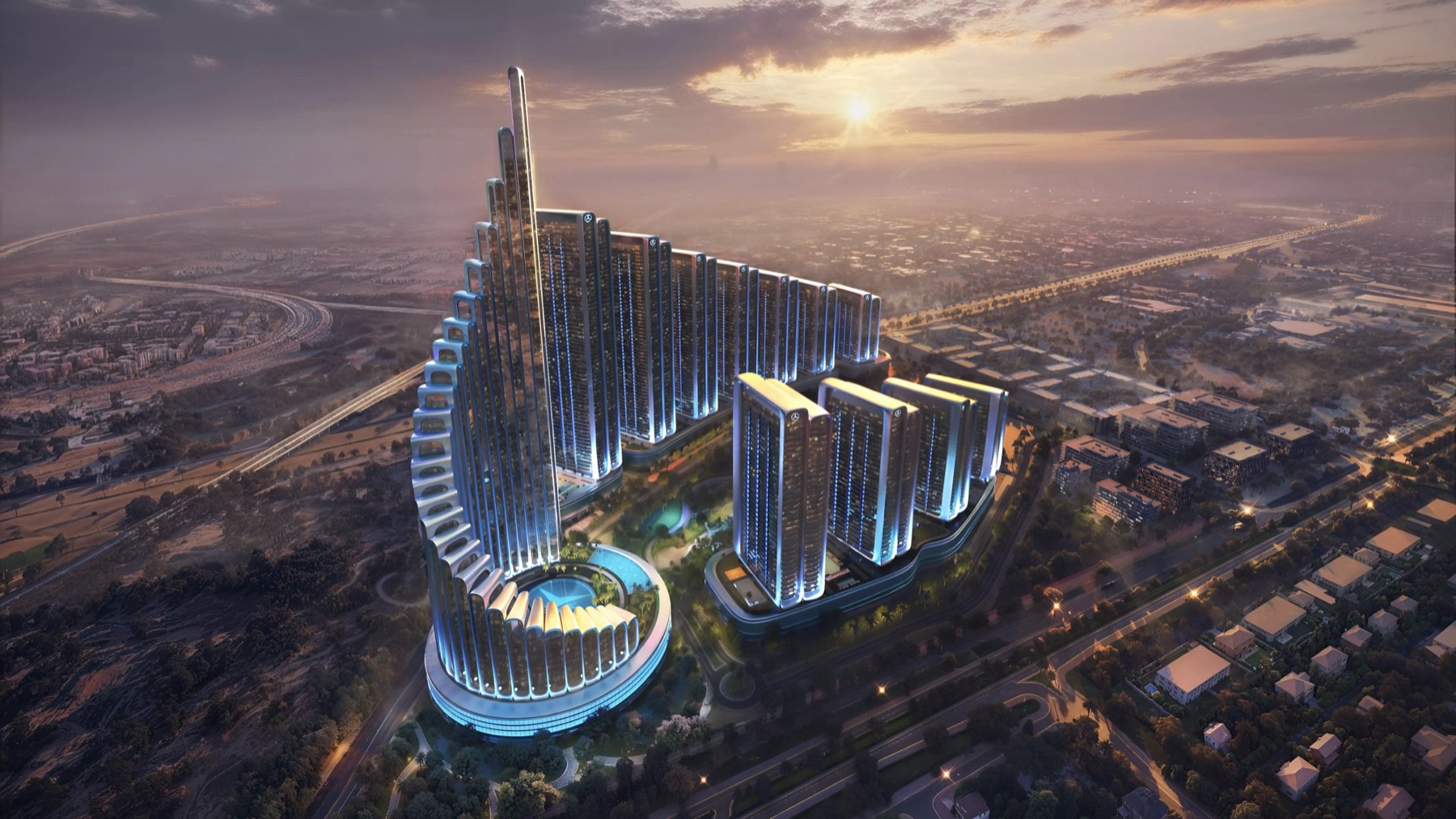 Mercedes-Benz Places | Binghatti City — Nad Al Sheba 1, Dubai